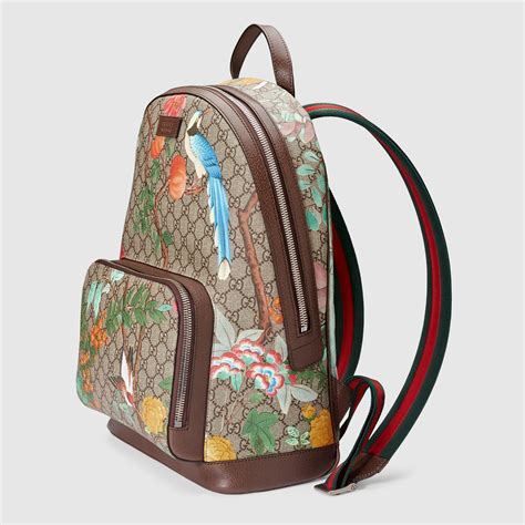 gucci tian print backpack|GUCCI GG Supreme Monogram Tian Web Small Day .